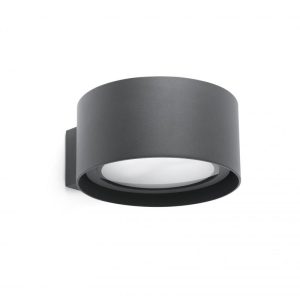 Quart Led Dark Grey Wall Lamp