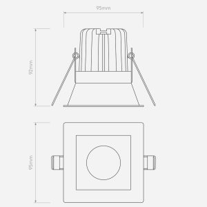 Minima Square Led Ip65