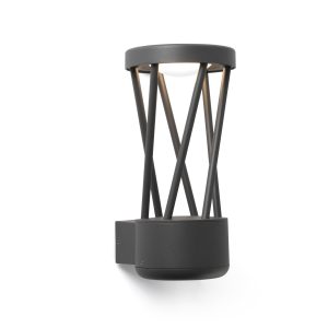 Twist Led Dark Grey Wall Lamp