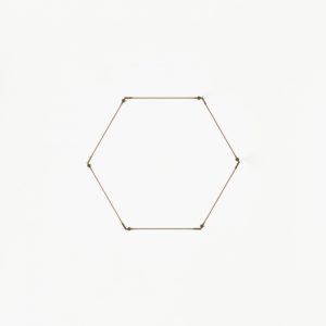 Thin Primaries Wall-Mounted Hexagon