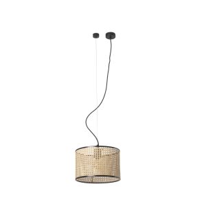 Mambo Black/Rattan Pendant Lamp ø320