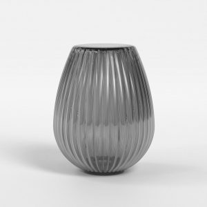 Tacoma Tulip Ribbed Glass