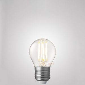 4W Fancy Round Dimmable LED Bulb (E27) Clear in Warm White