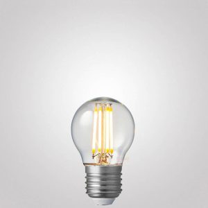 4W Fancy Round Dimmable LED Bulb (E27) Clear in Warm White