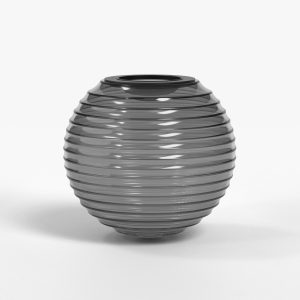 Nara Globe Ribbed Glass