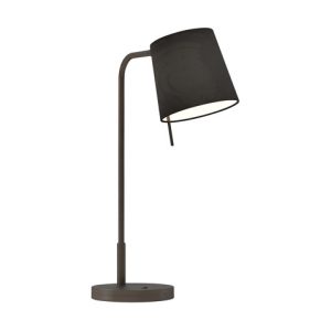 Mitsu Table in Bronze with Mocha Shade